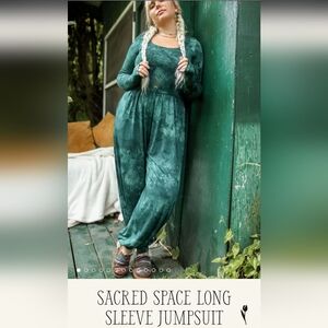 Purusha People Sacred Space Long Sleeve Jumpsuit Size Medium